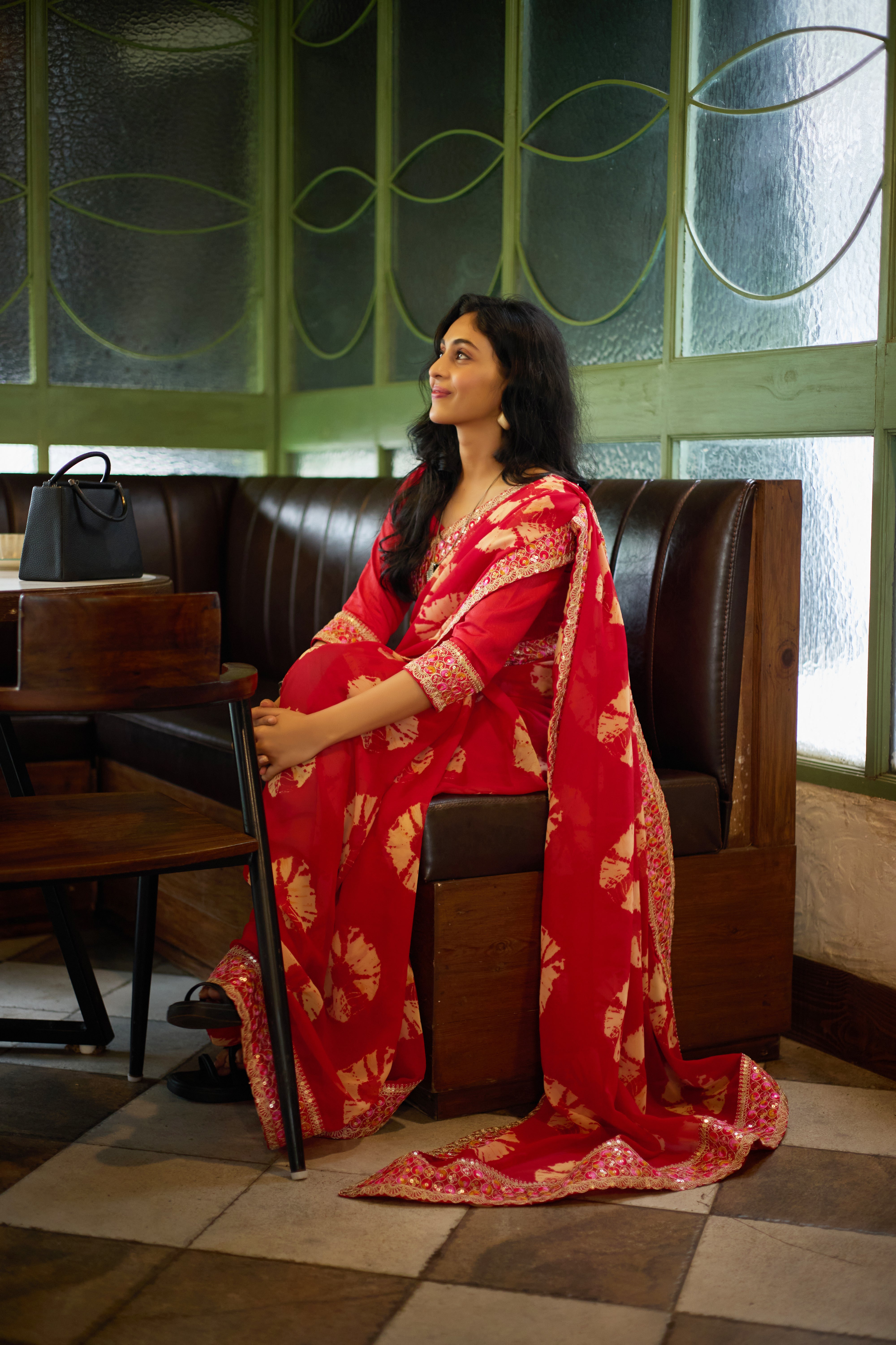 Ruby Radiance Saree