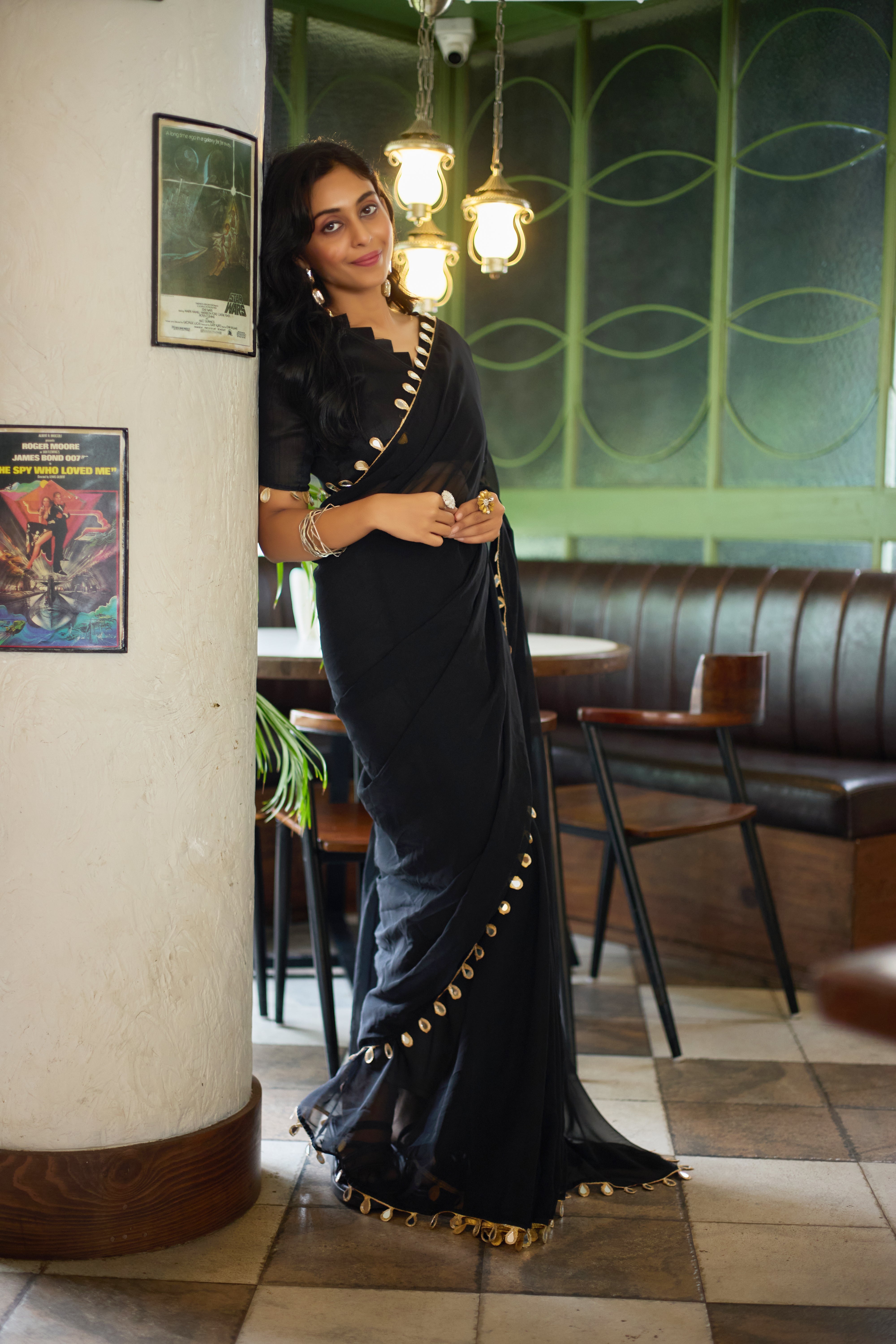 Noir Elegance Saree