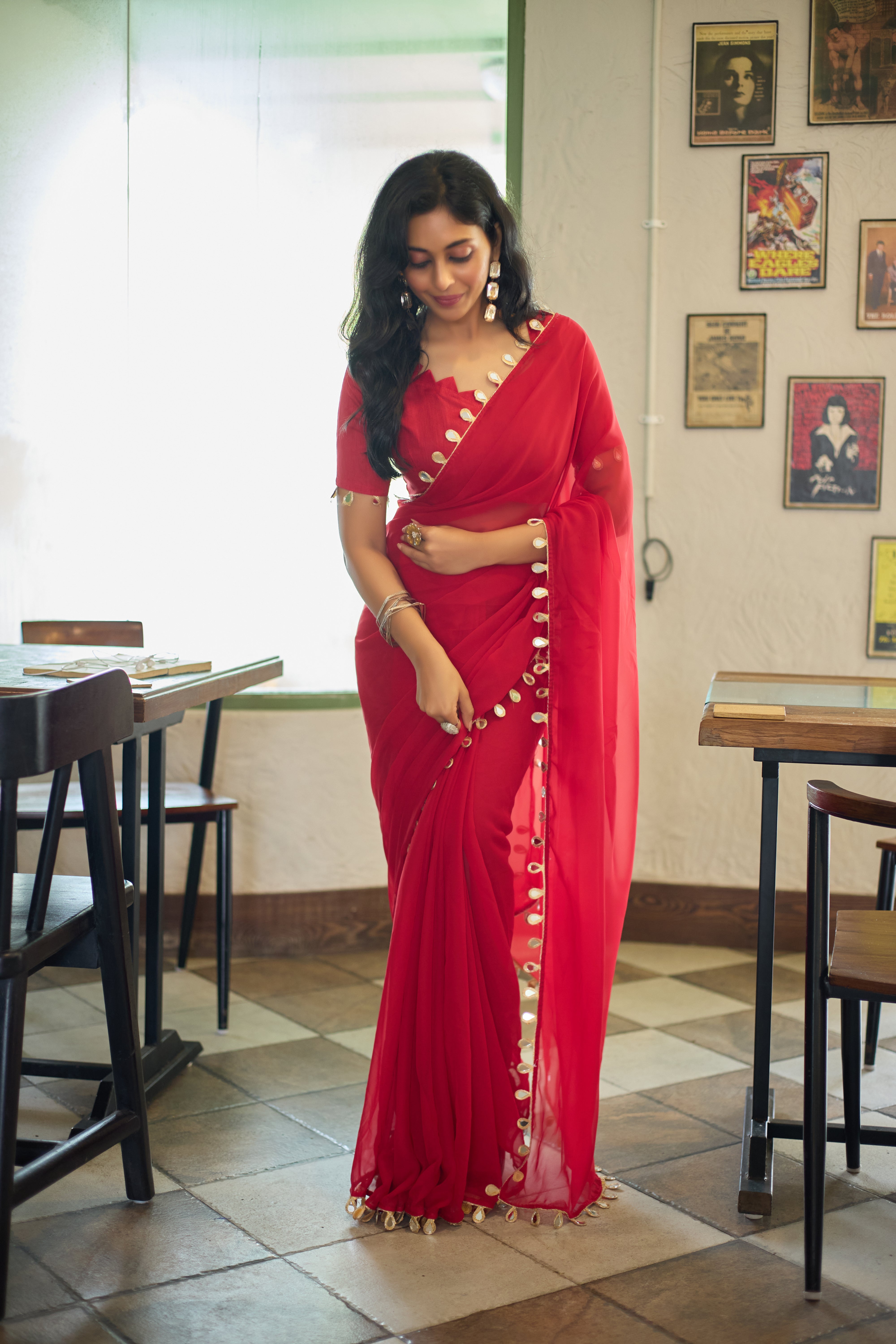 Scarlet Charm Saree