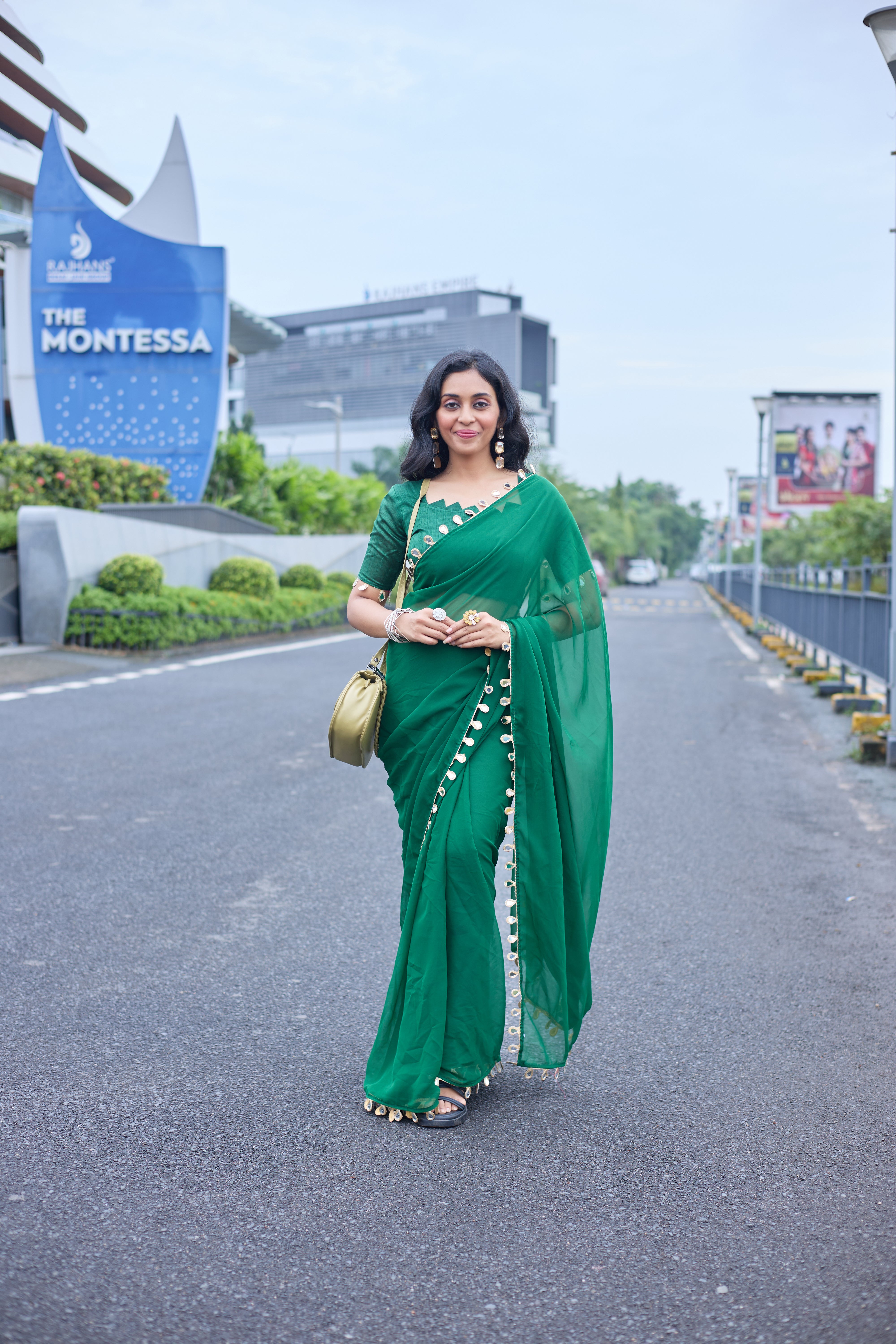 Emerald Grace Saree