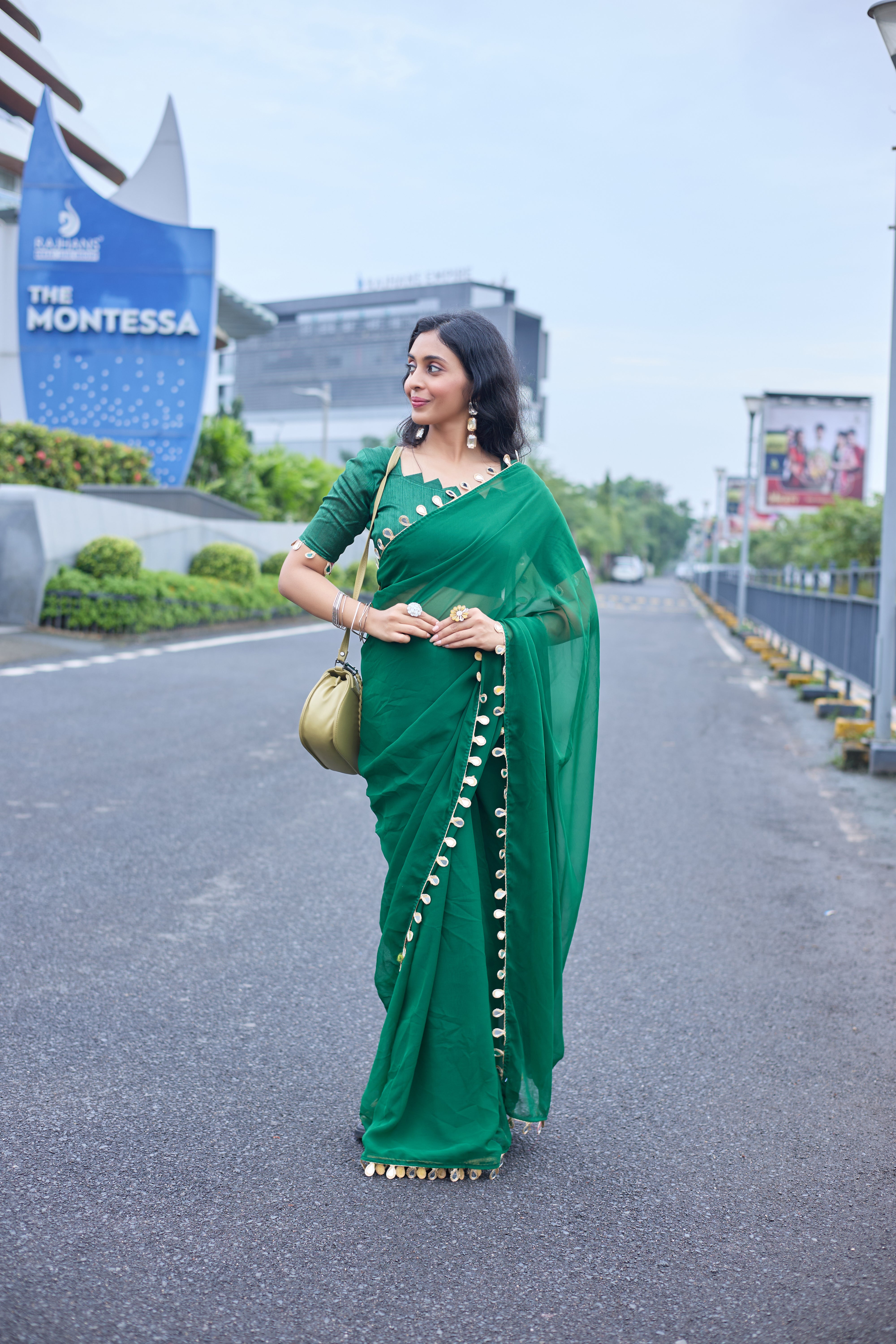 Emerald Grace Saree