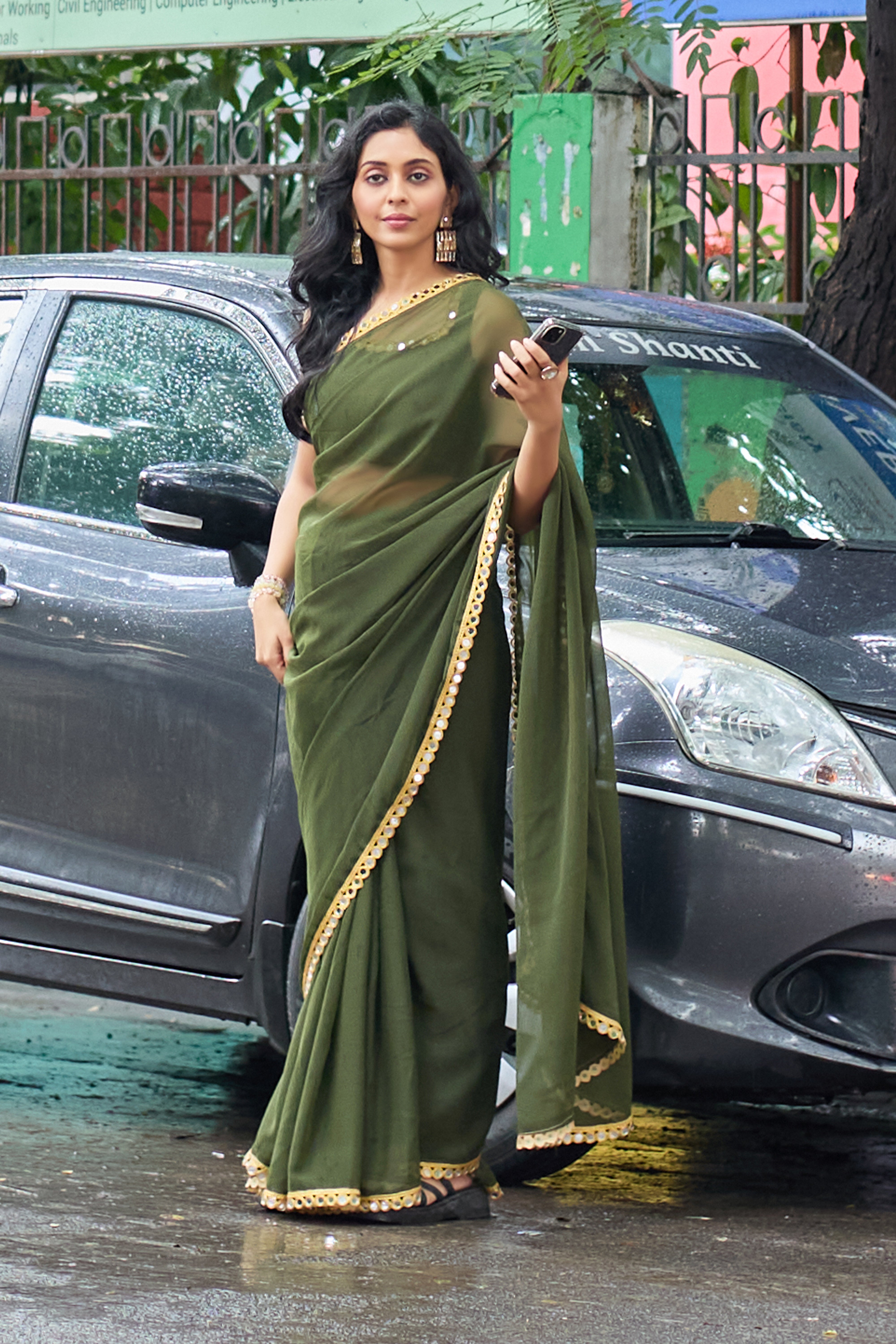 Emerald Poise Saree