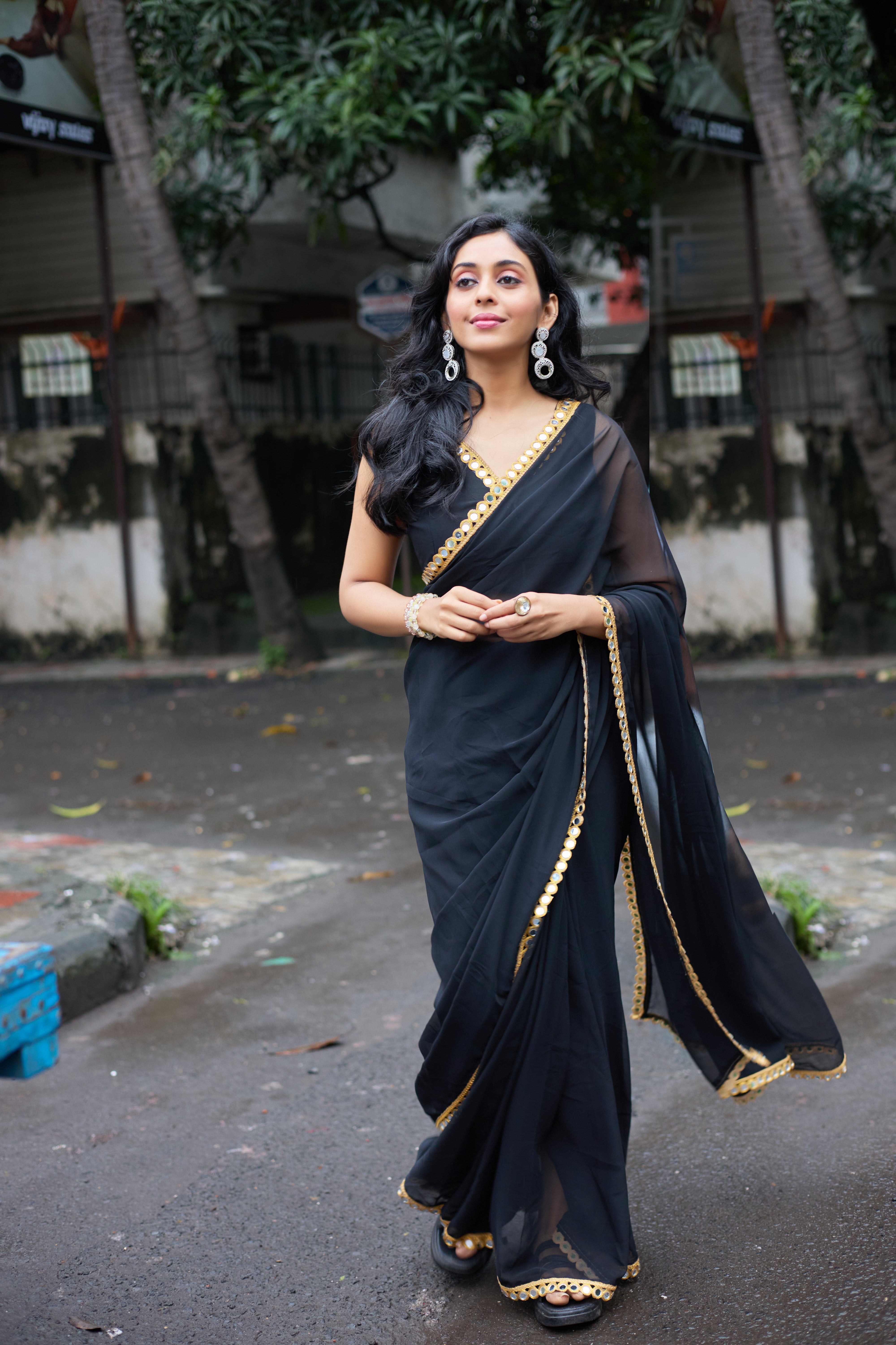 Noir Elegance Saree