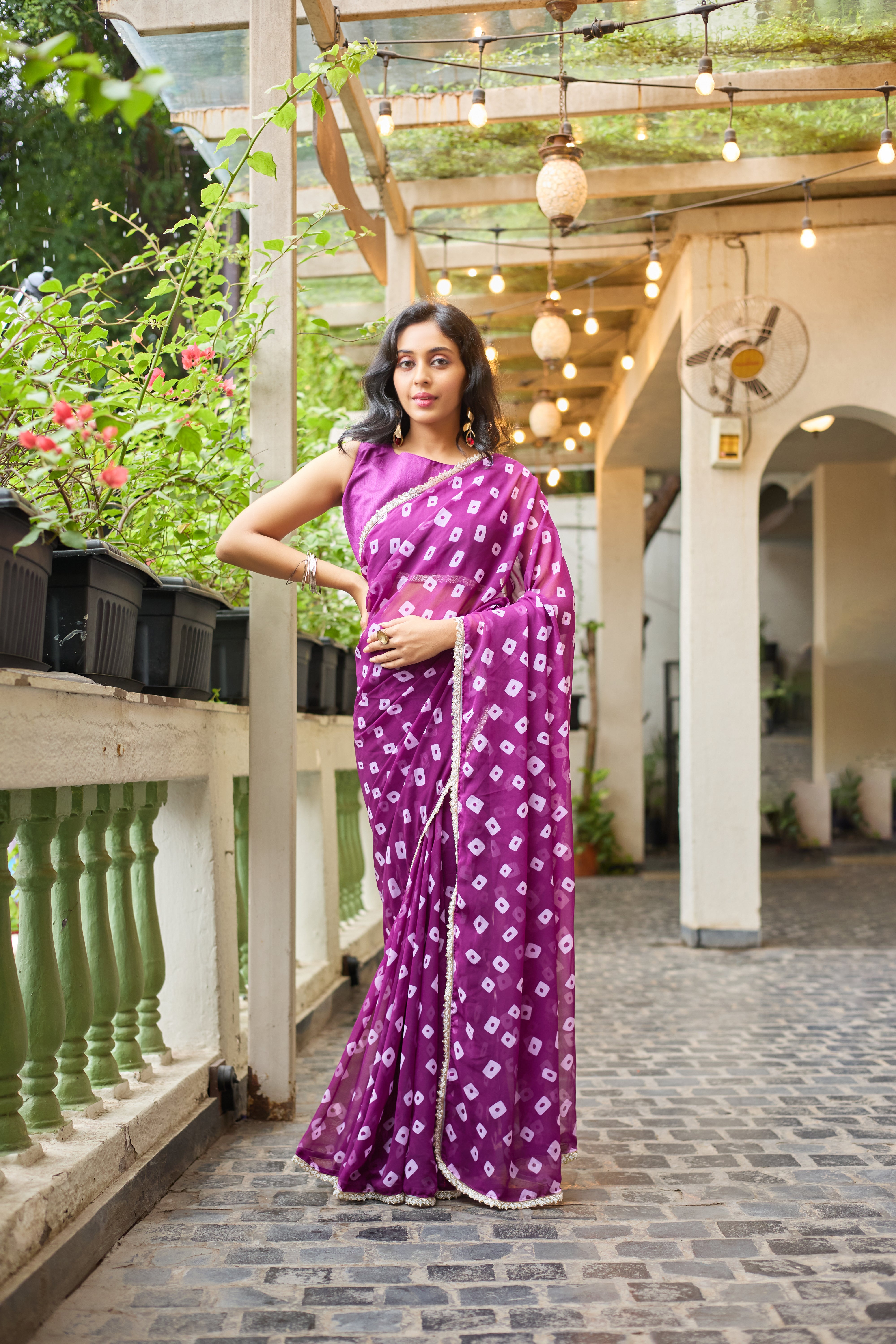 Violet Charm Saree