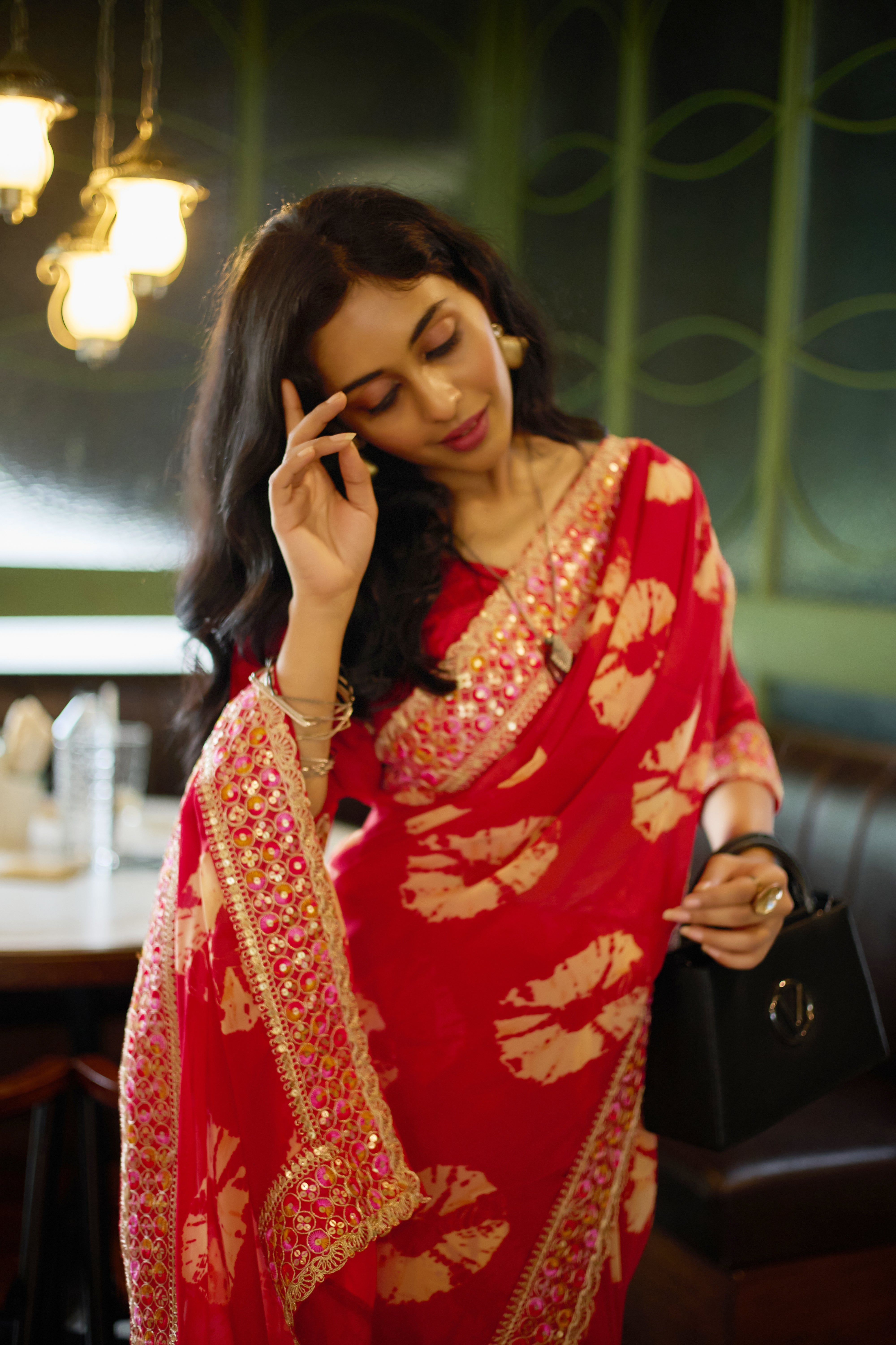 Ruby Radiance Saree