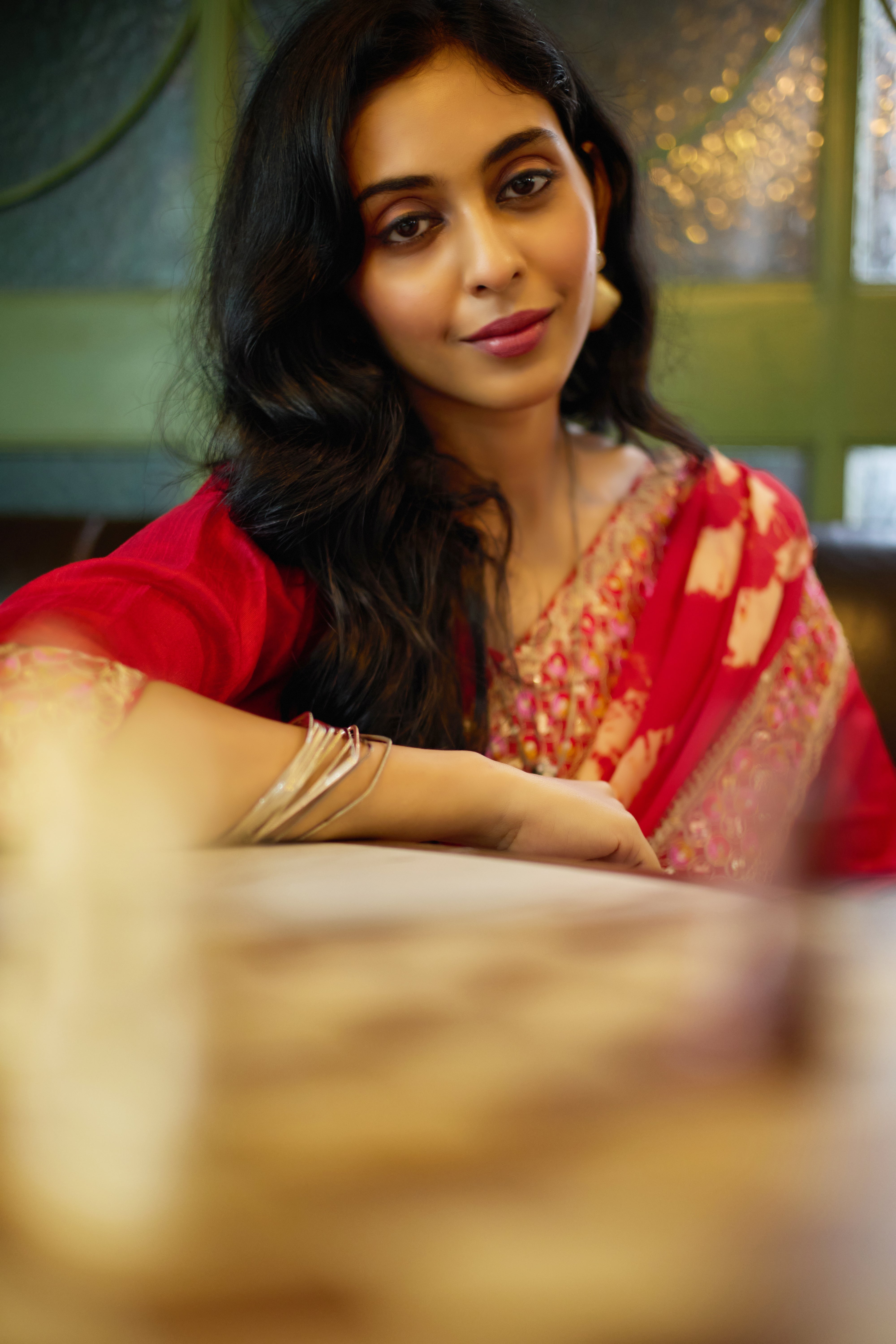 Ruby Radiance Saree