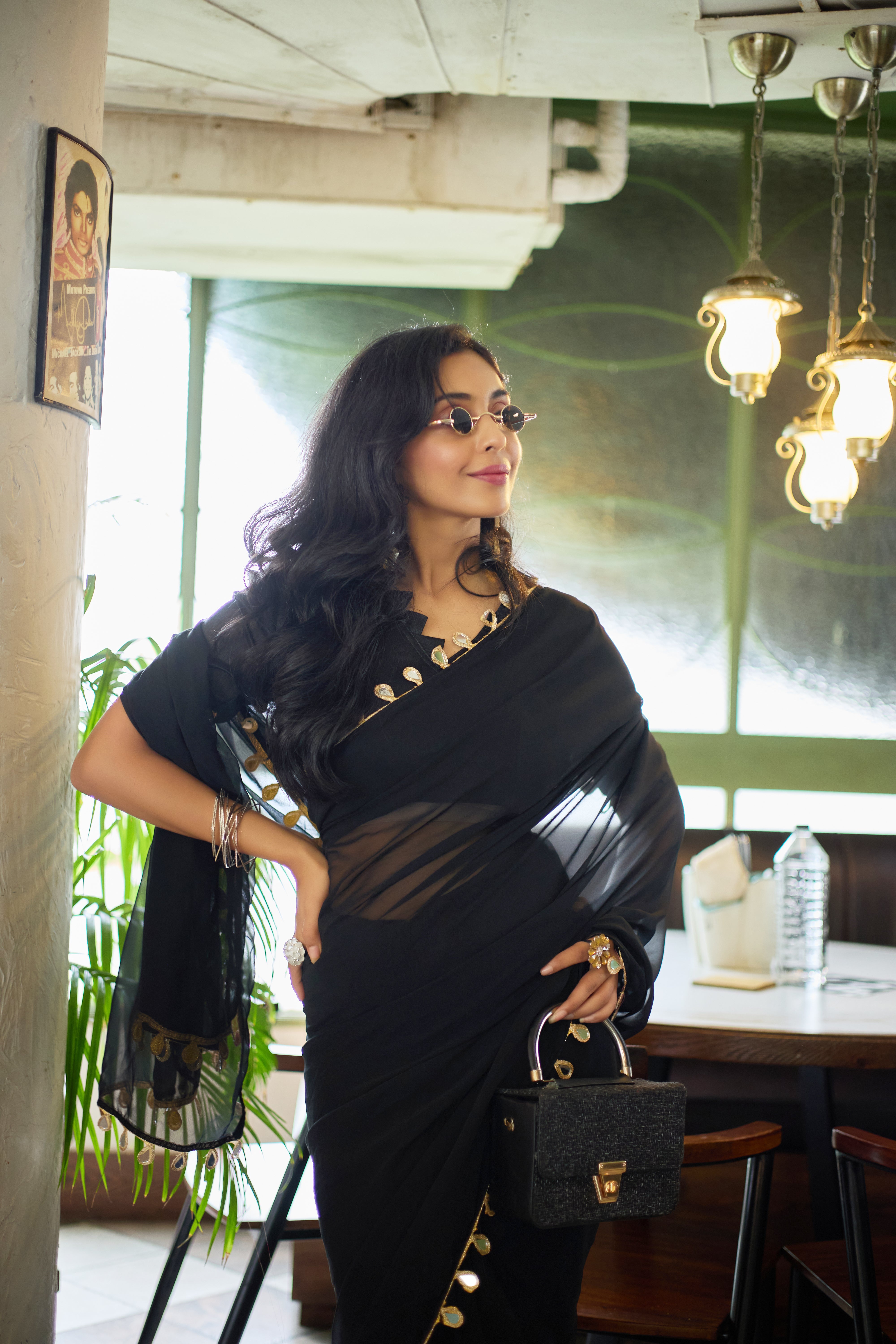 Noir Elegance Saree