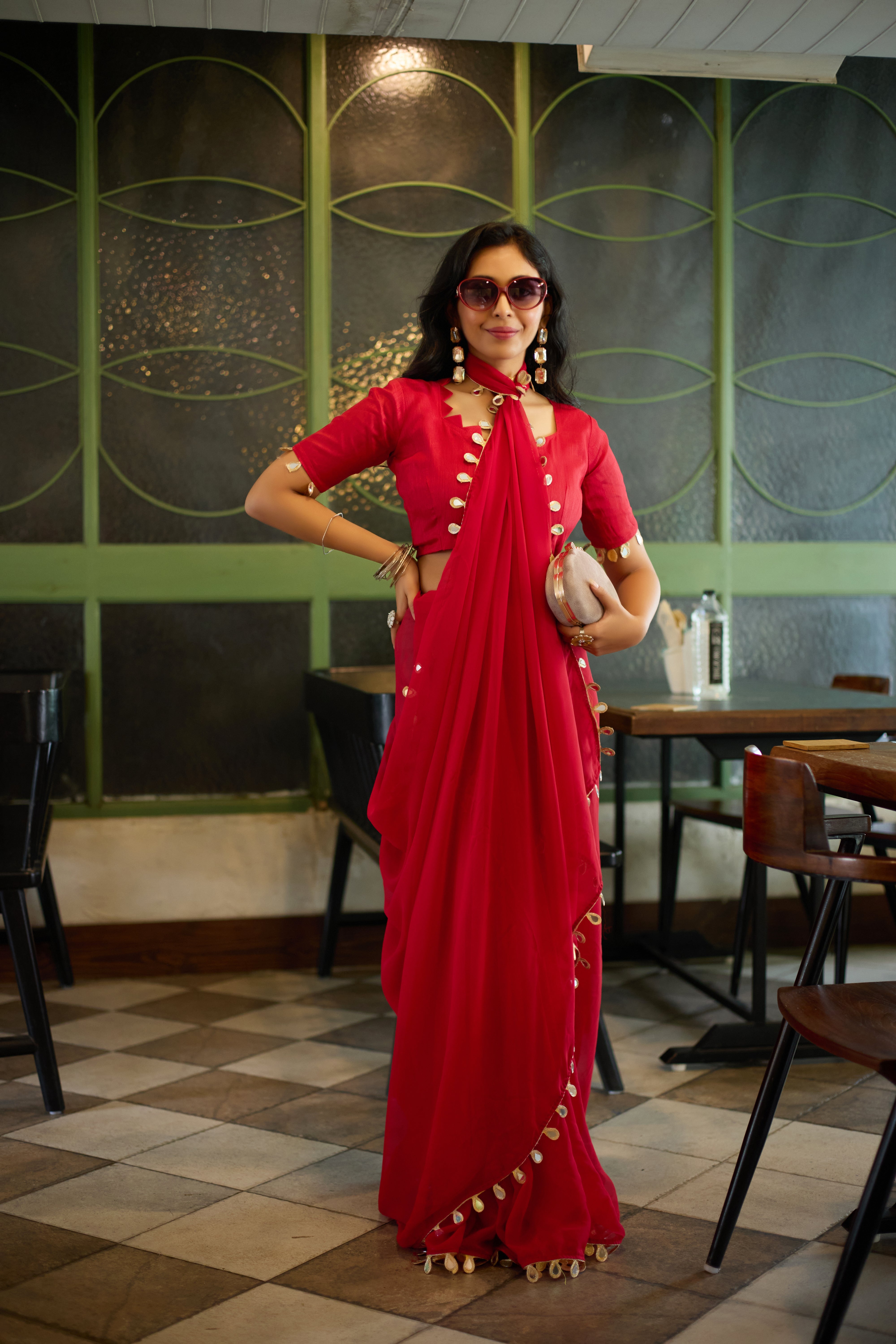 Scarlet Charm Saree