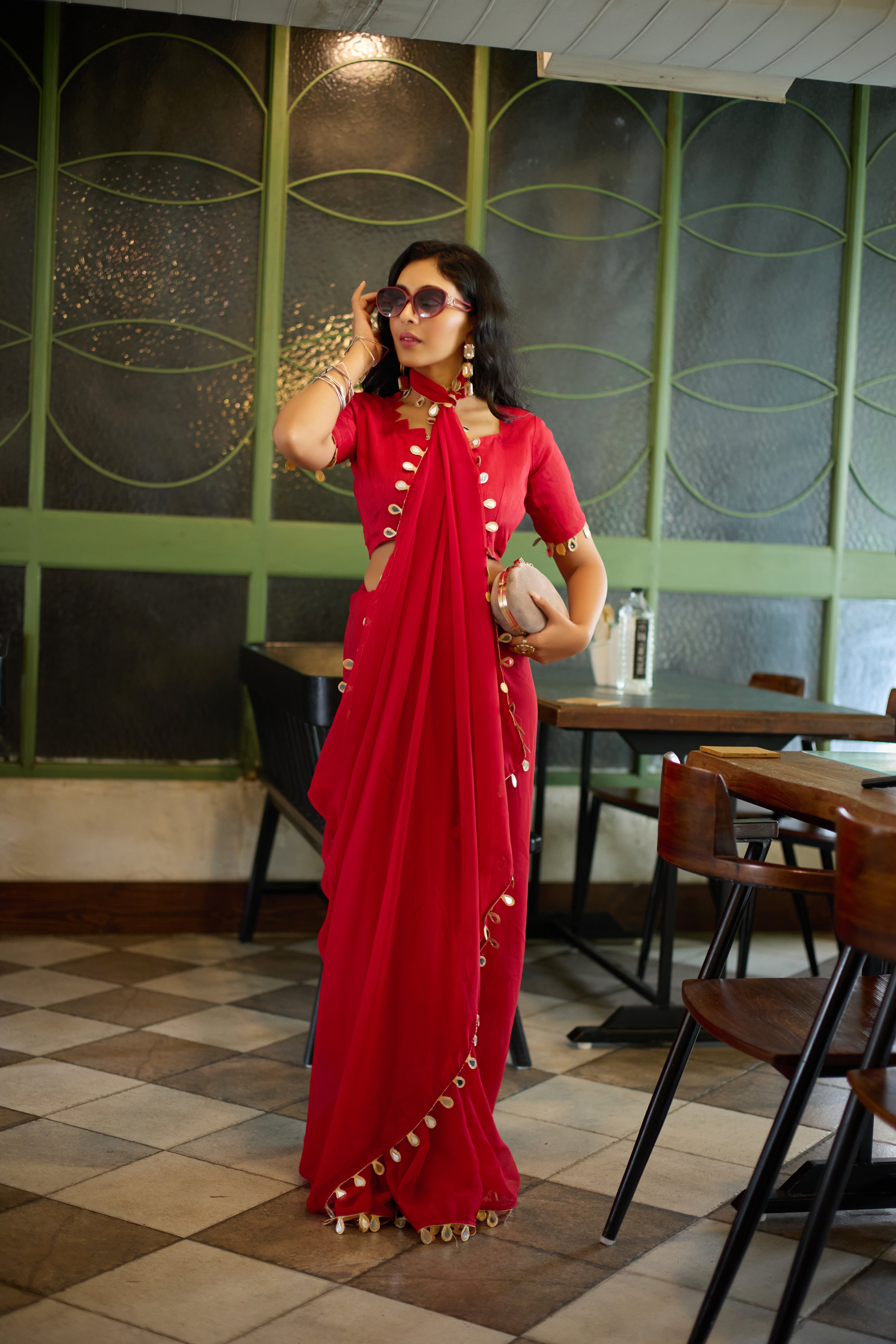 Scarlet Charm Saree
