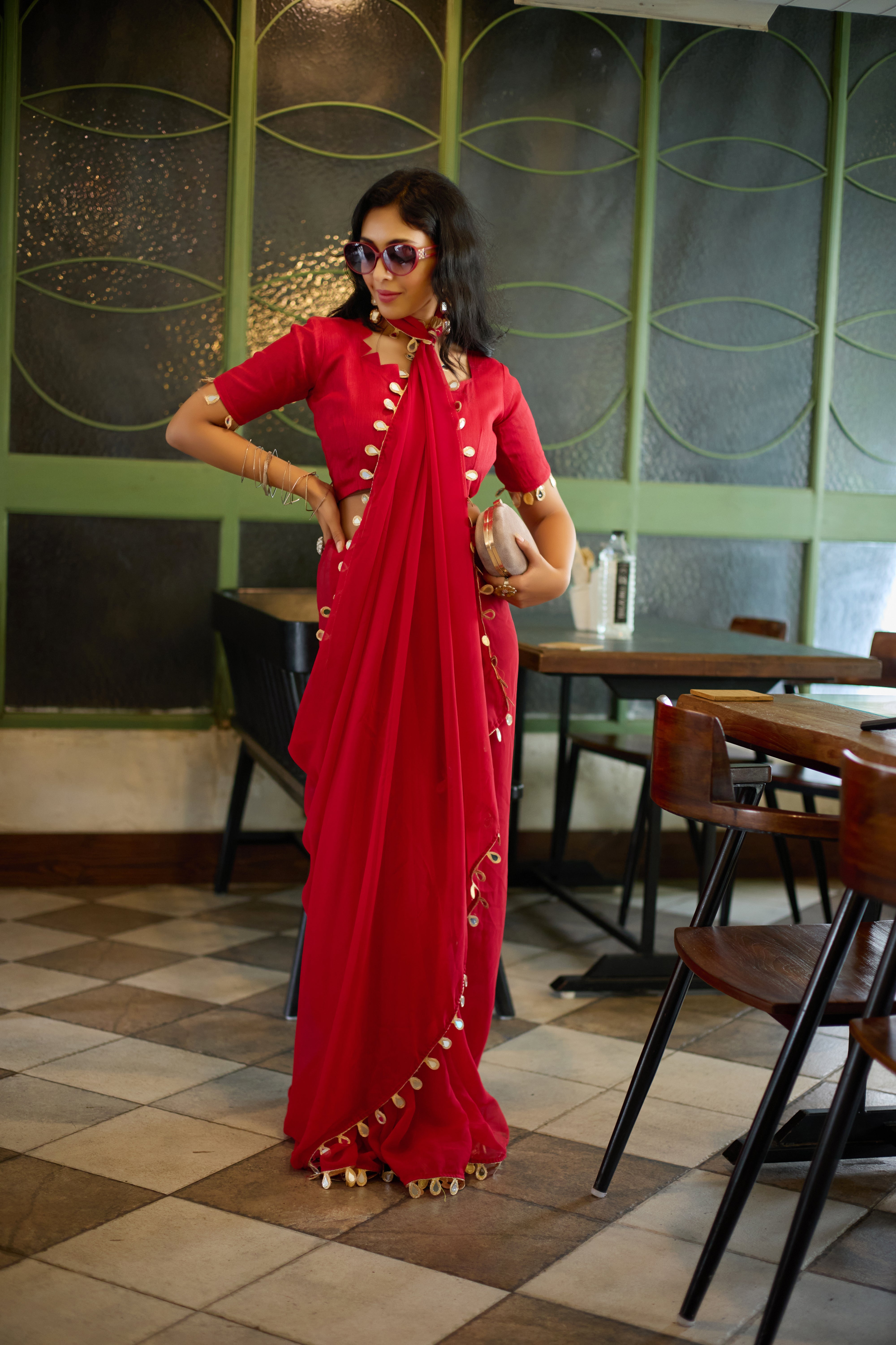 Scarlet Charm Saree