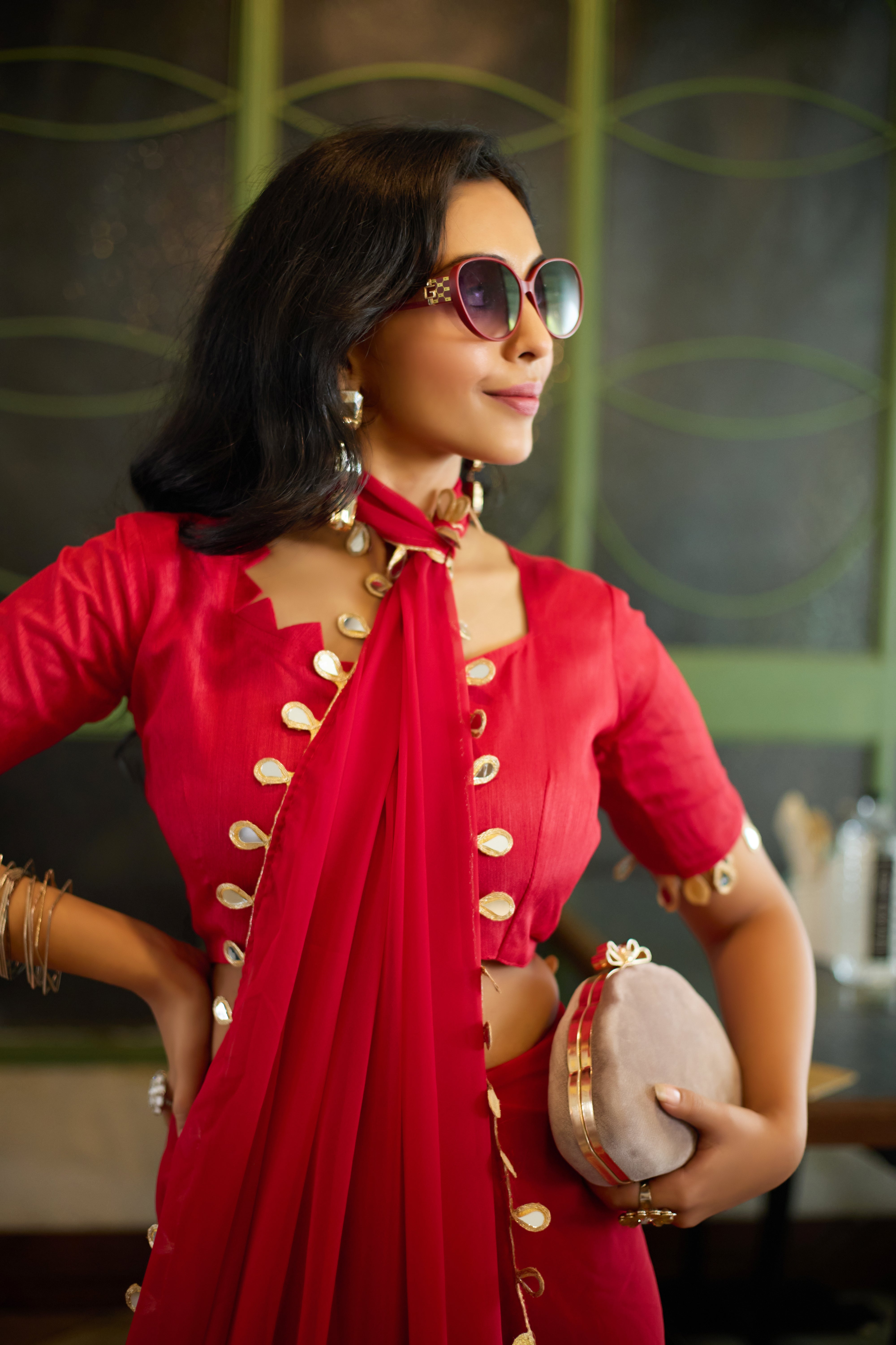 Scarlet Charm Saree