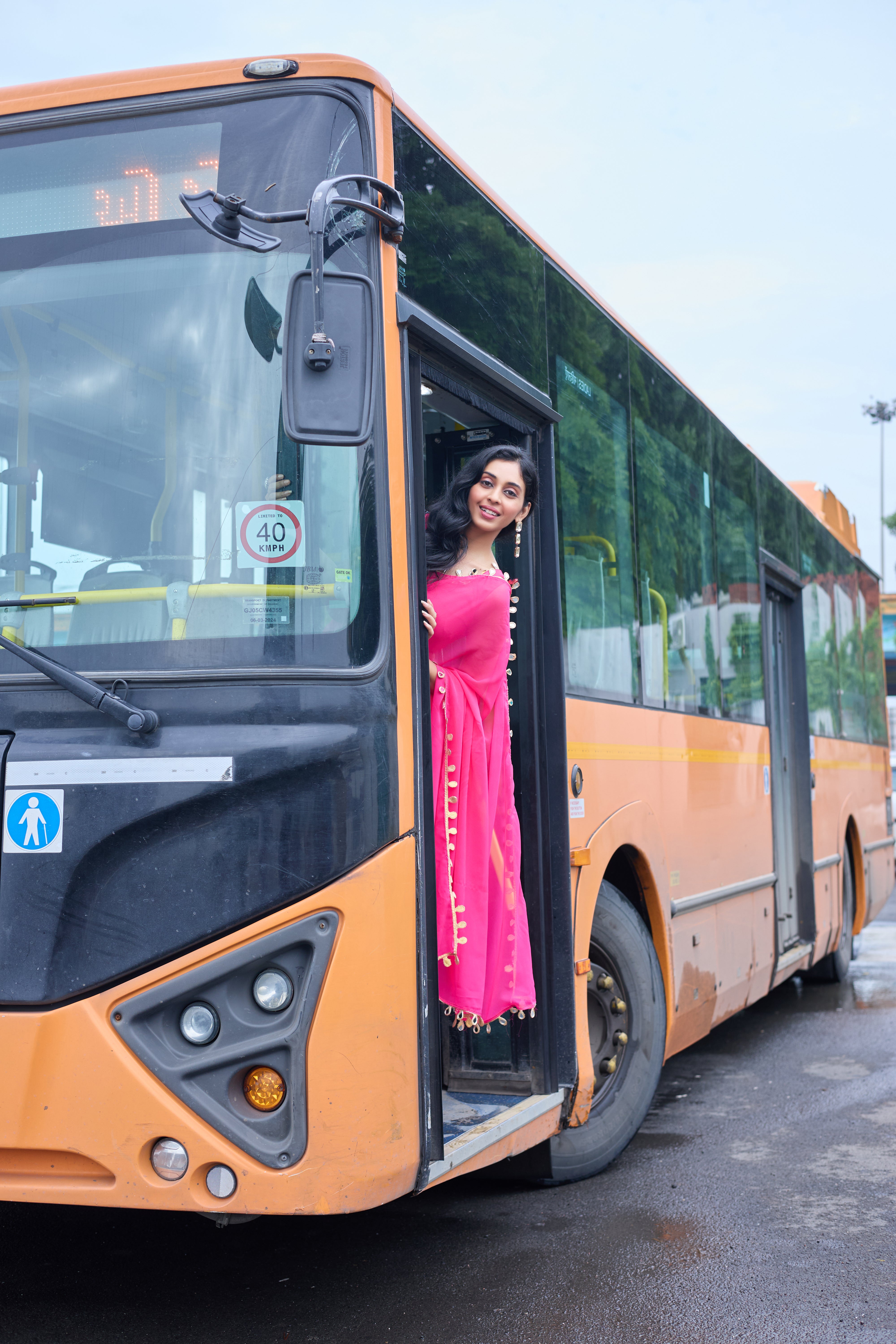Fuchsia Grace Saree