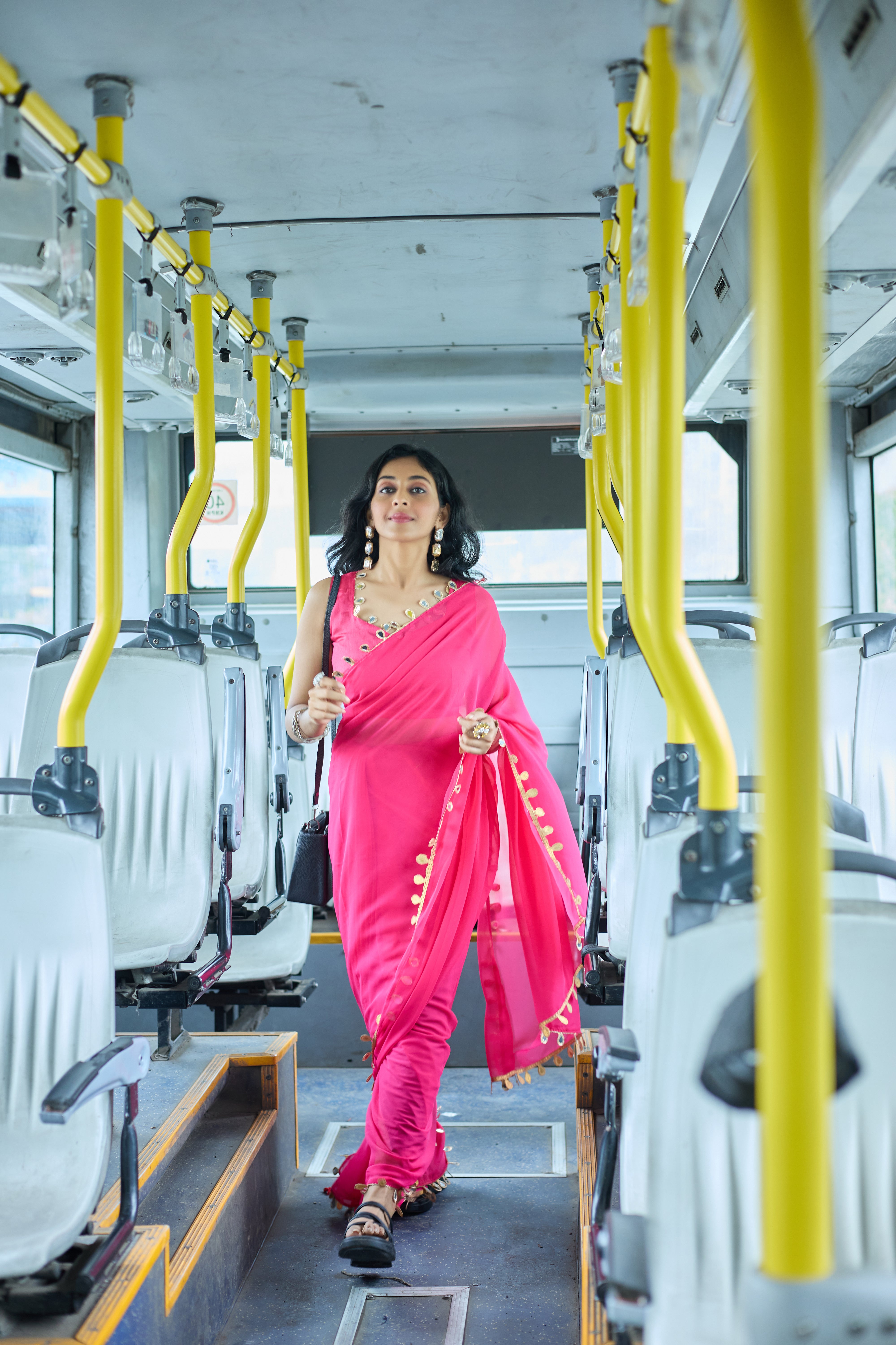 Fuchsia Grace Saree