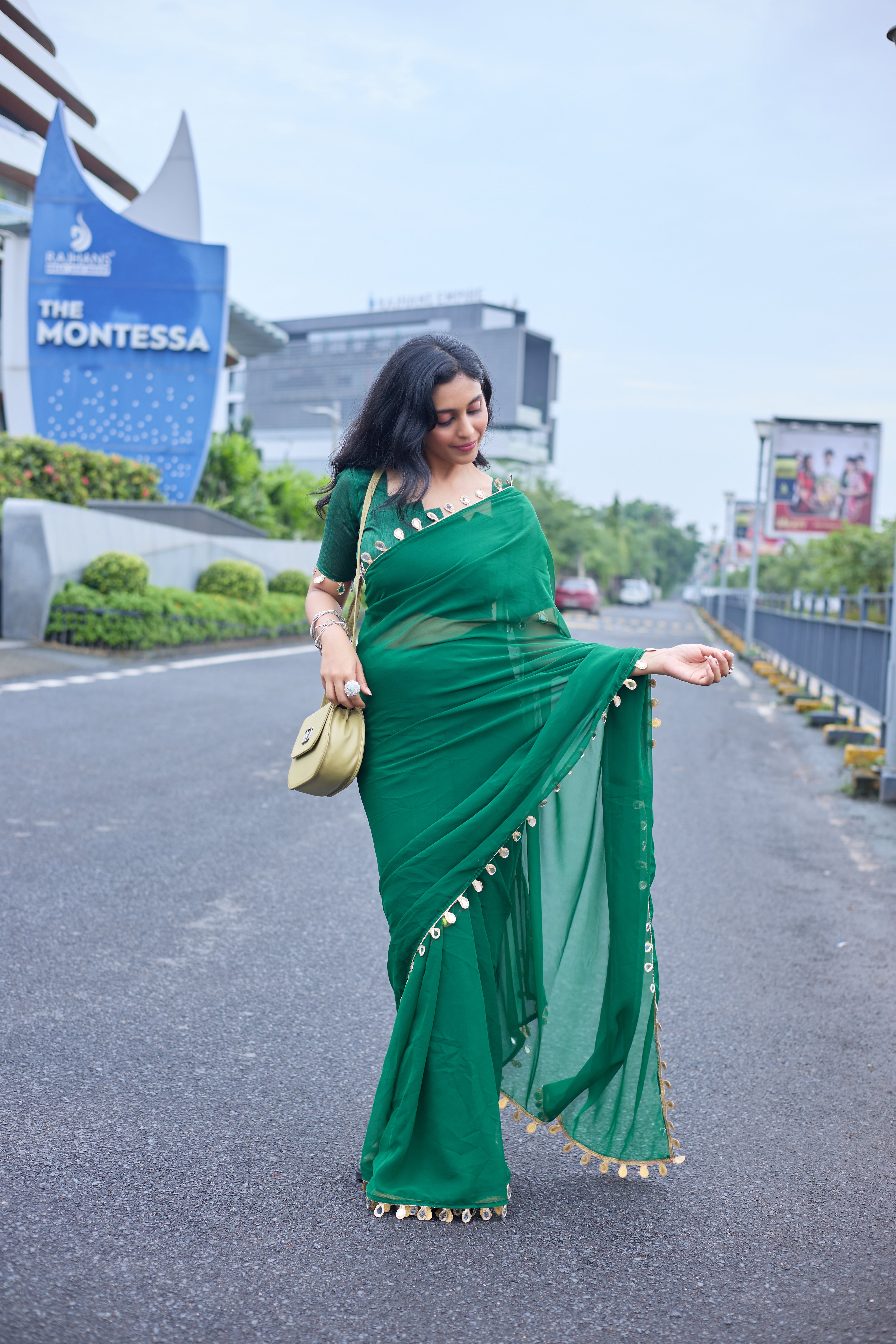 Emerald Grace Saree