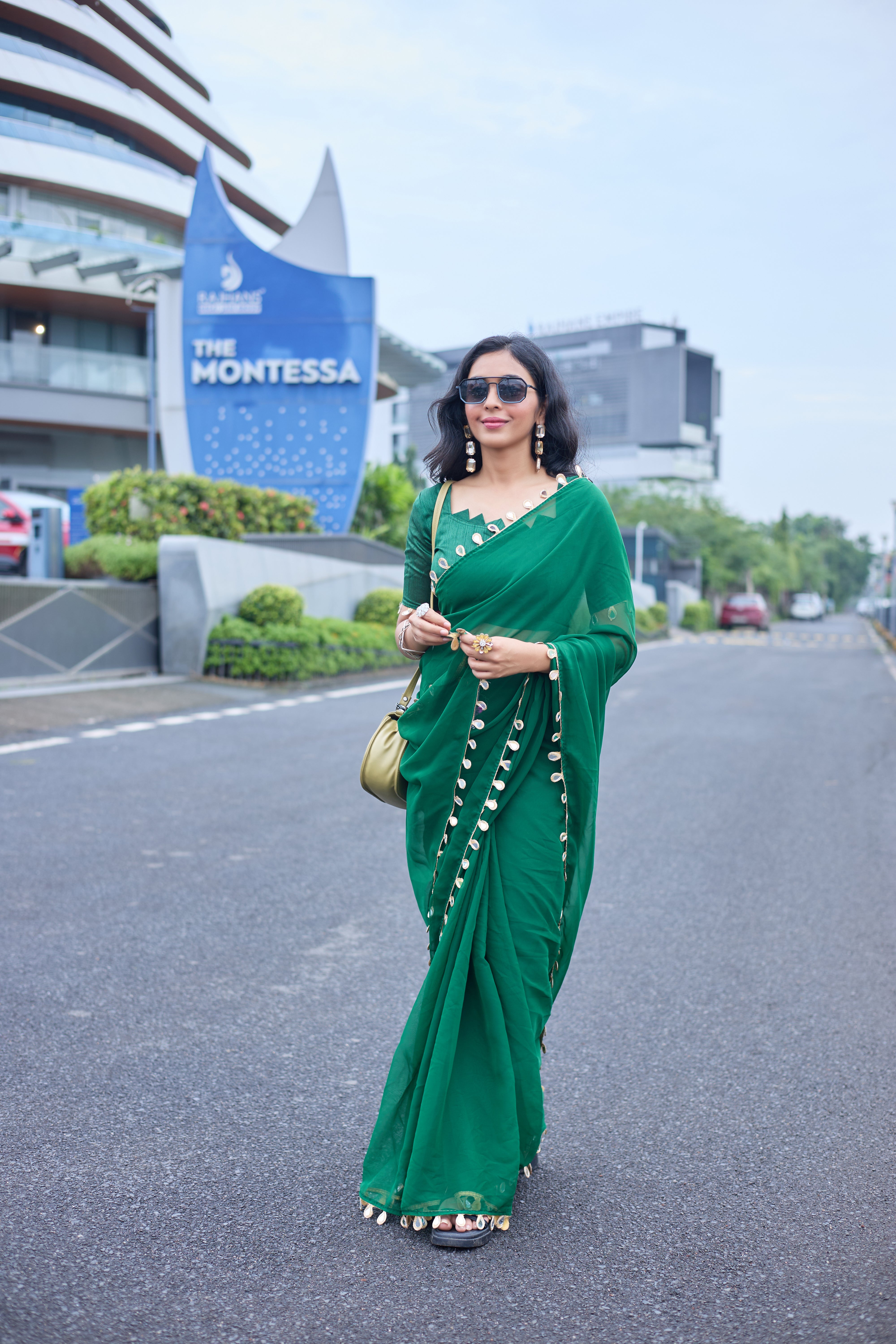 Emerald Grace Saree