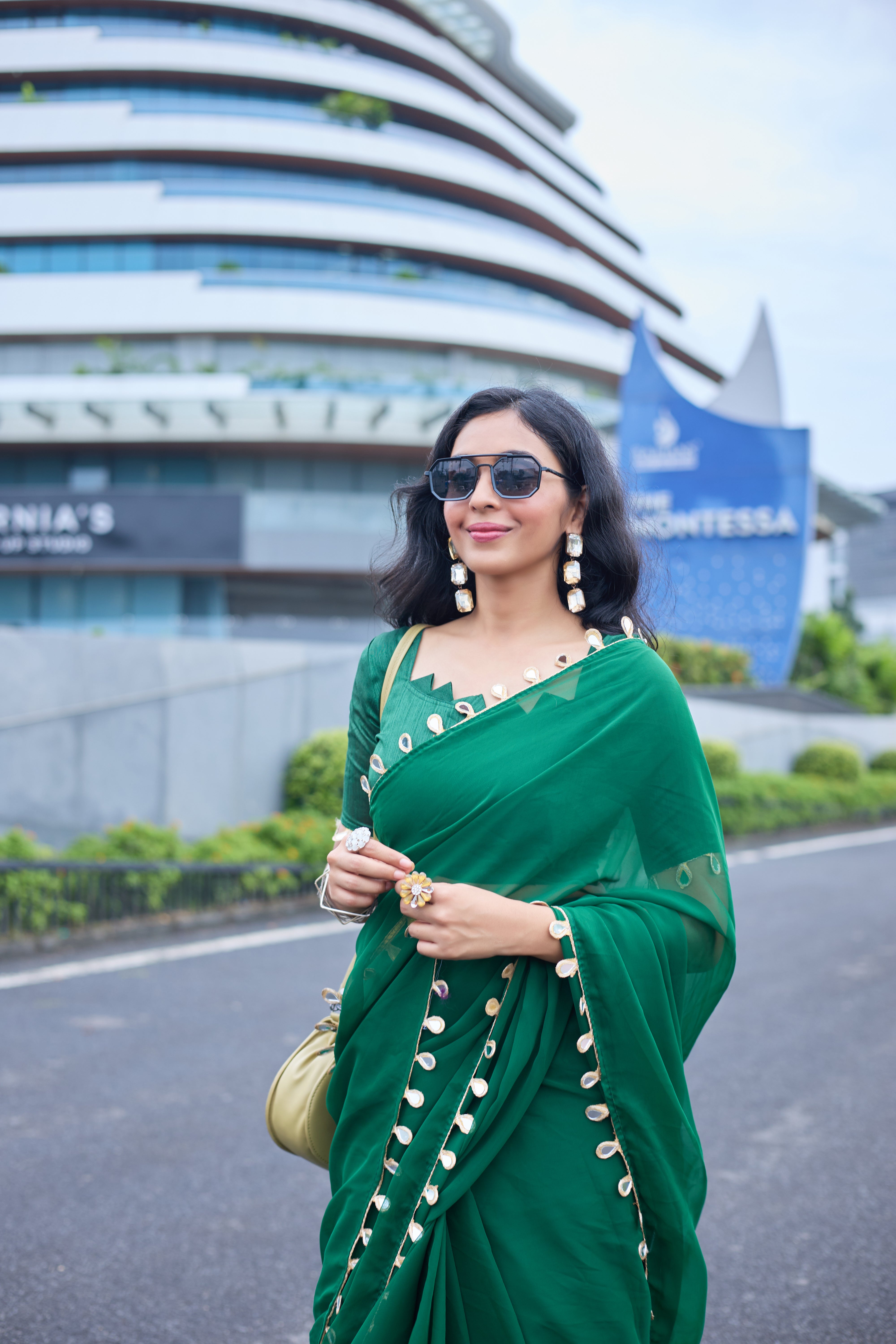 Emerald Grace Saree