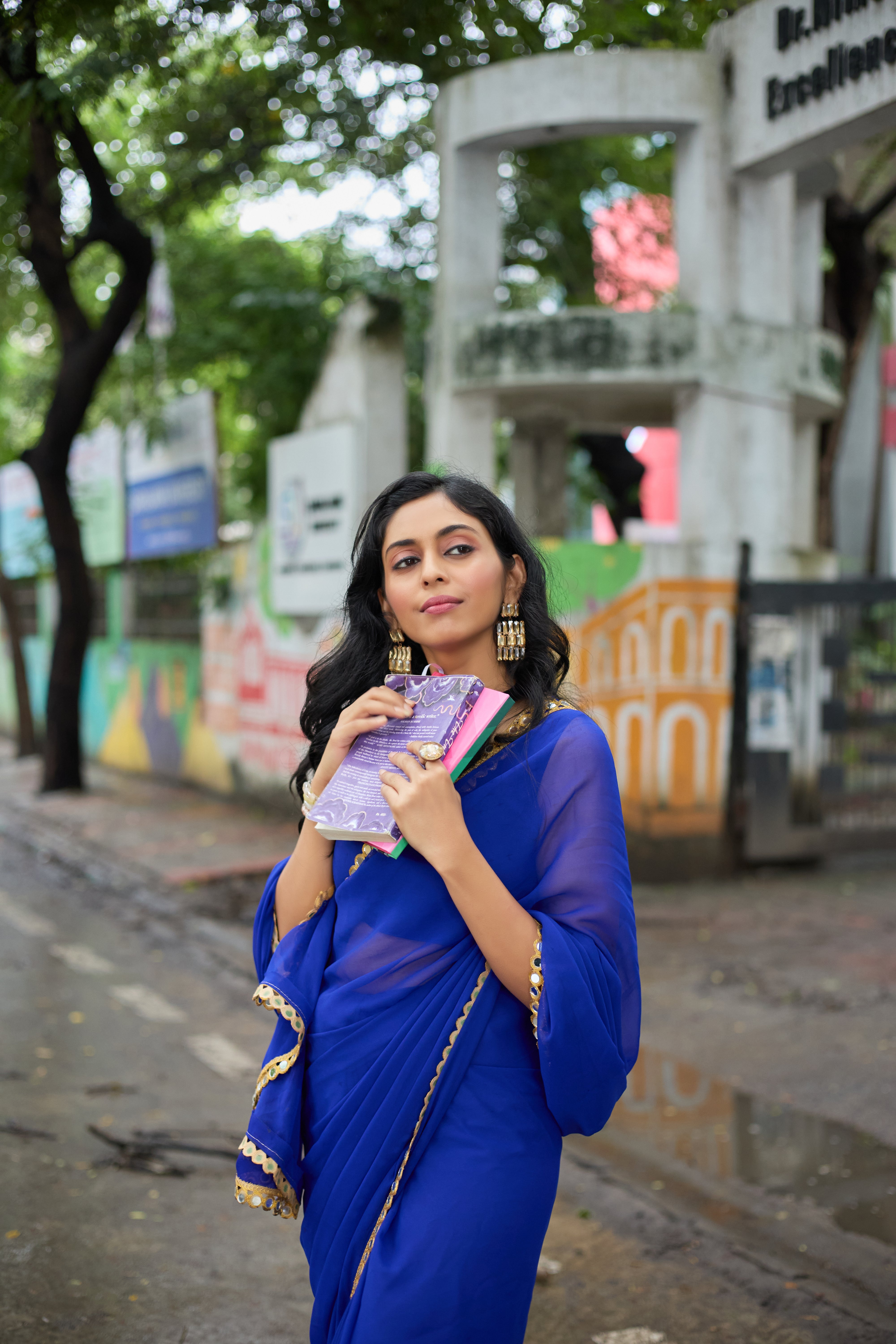 Midnight Muse Saree