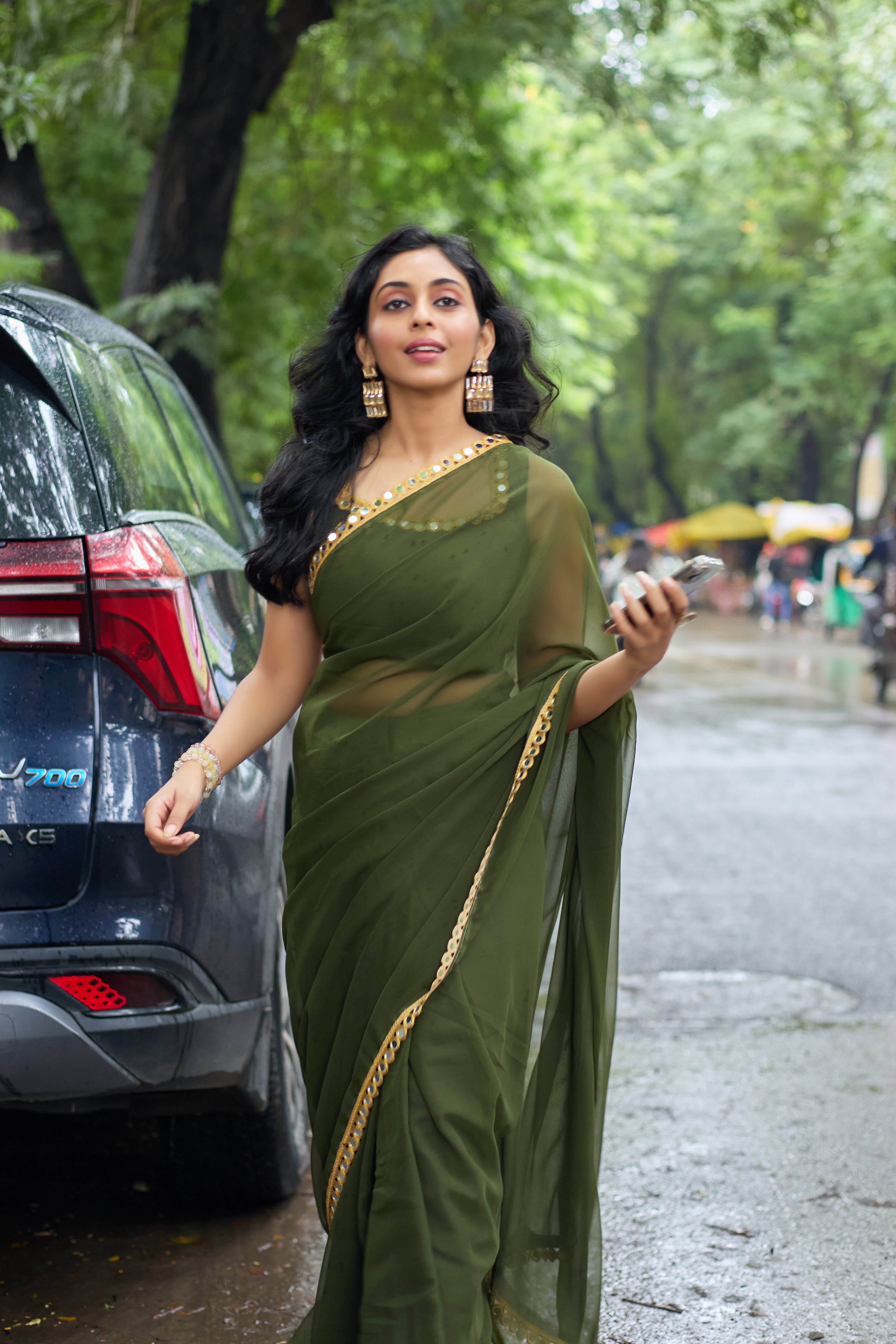 Emerald Poise Saree