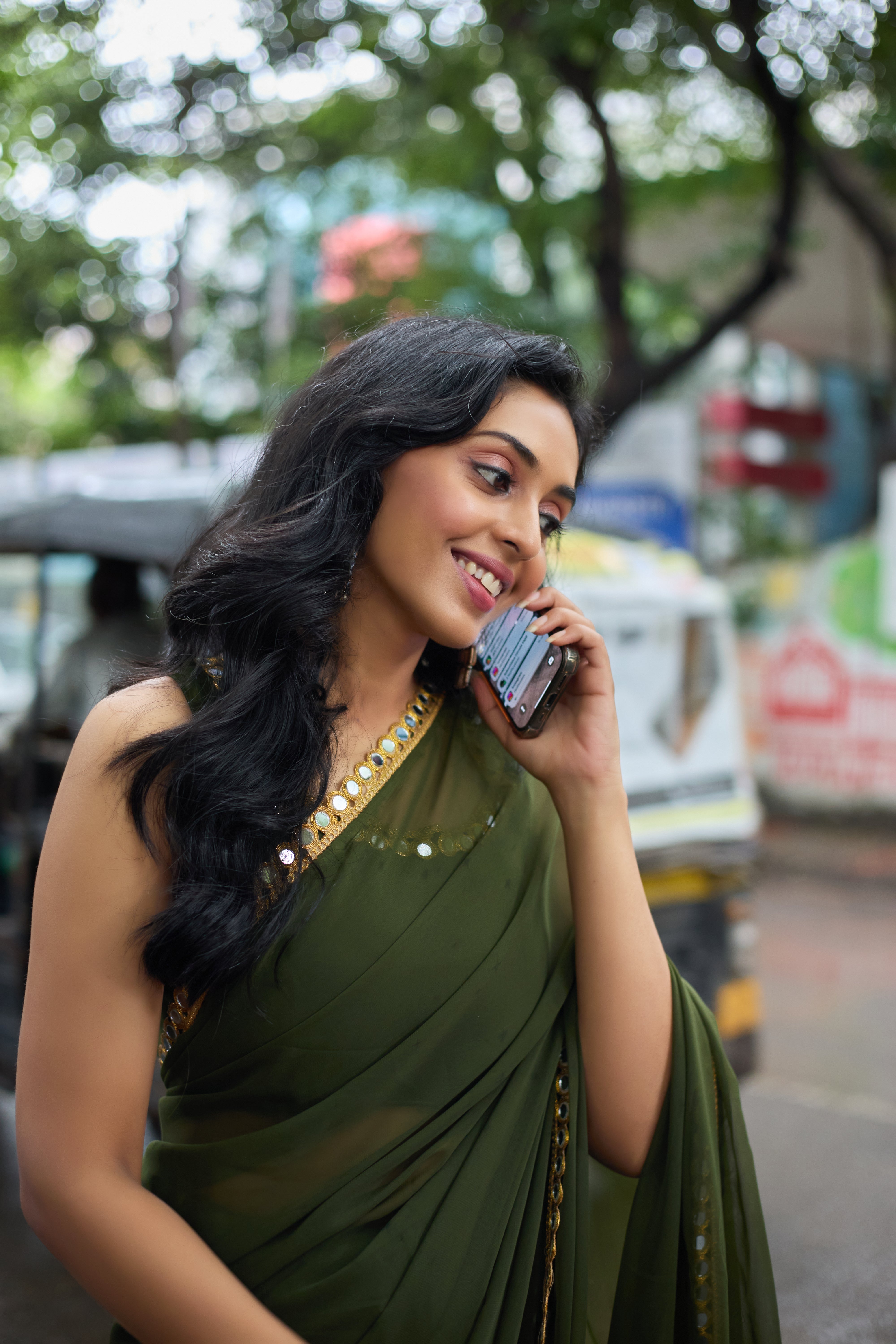 Emerald Poise Saree