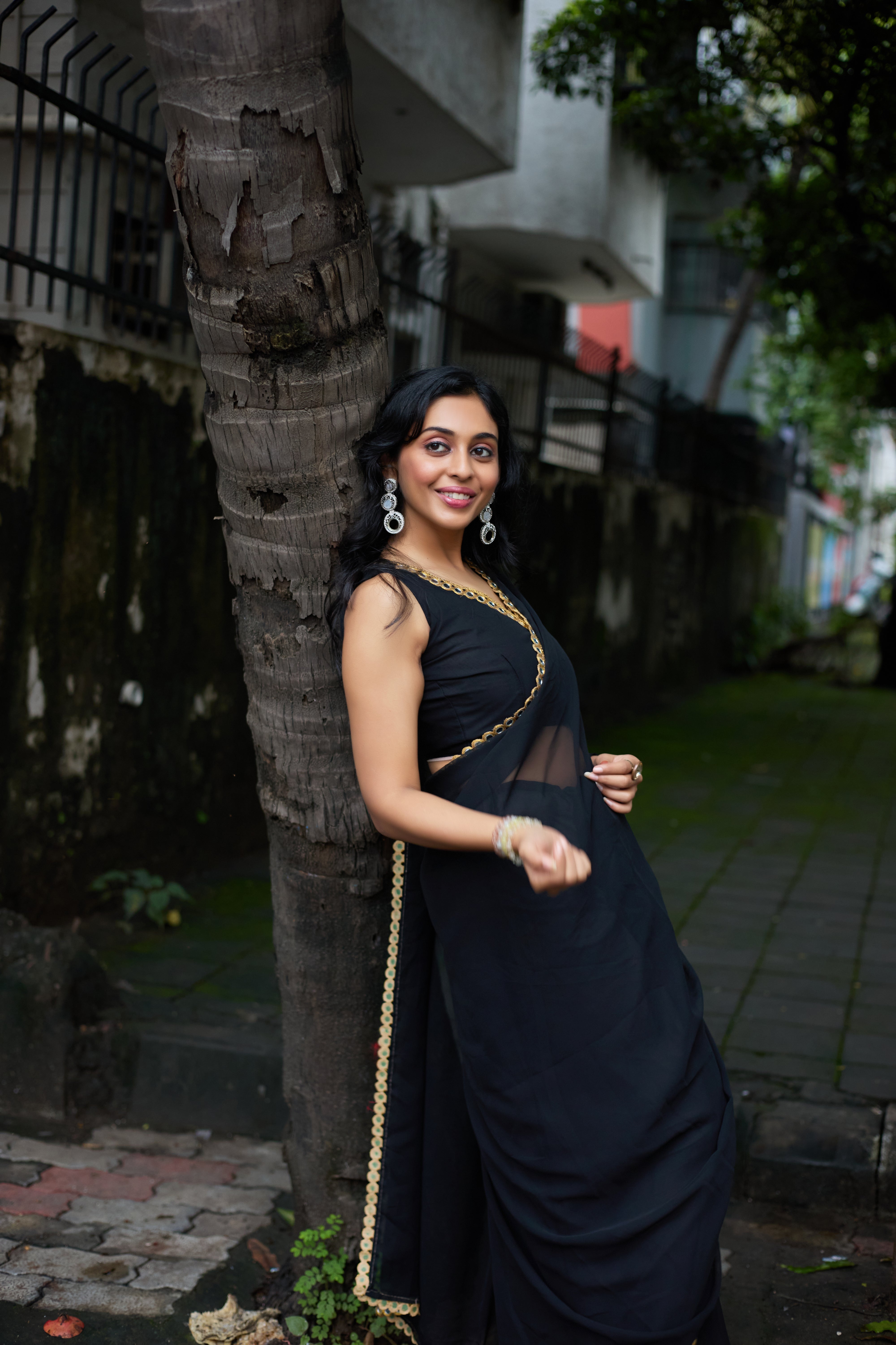 Noir Elegance Saree