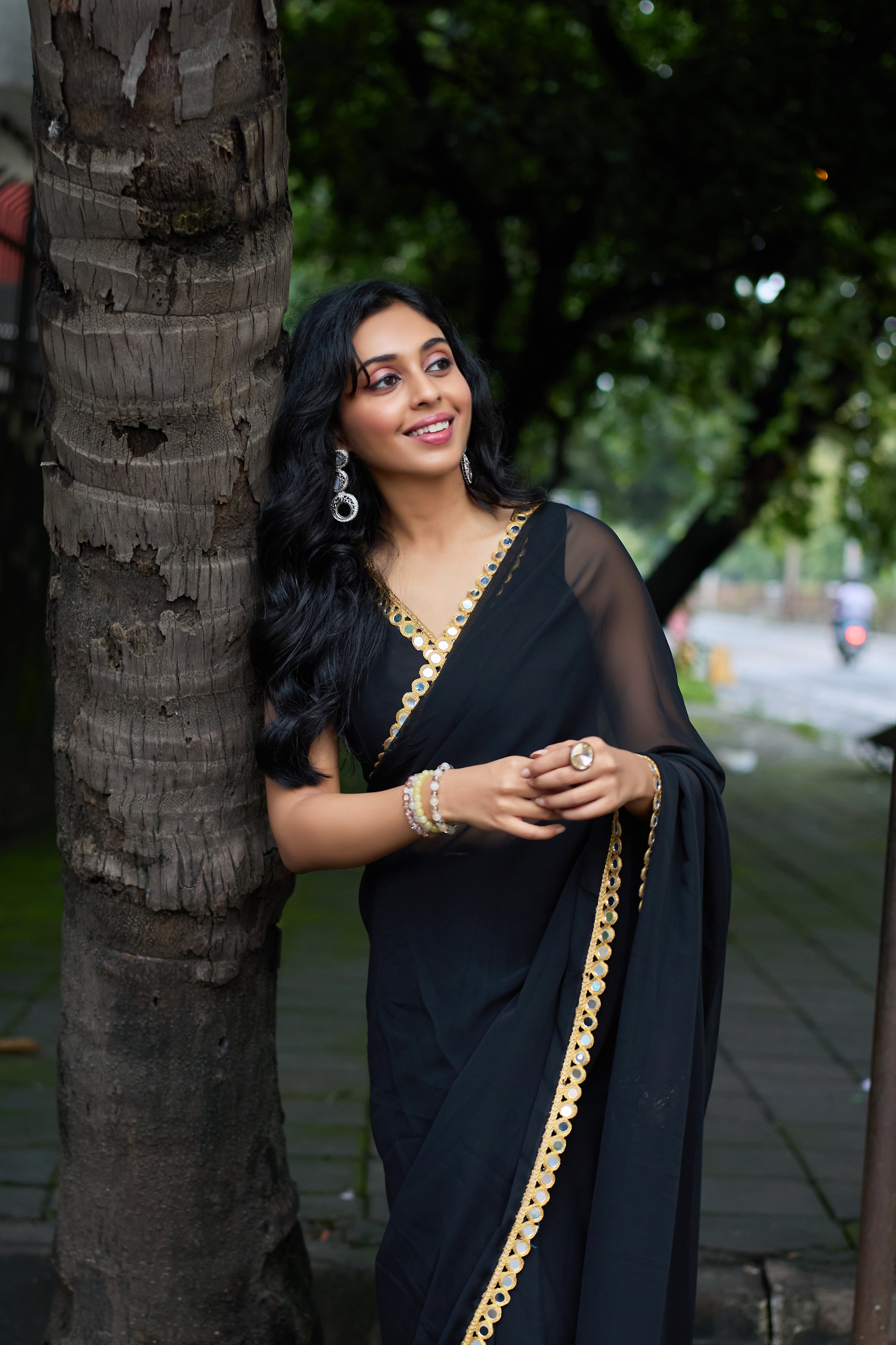 Noir Elegance Saree