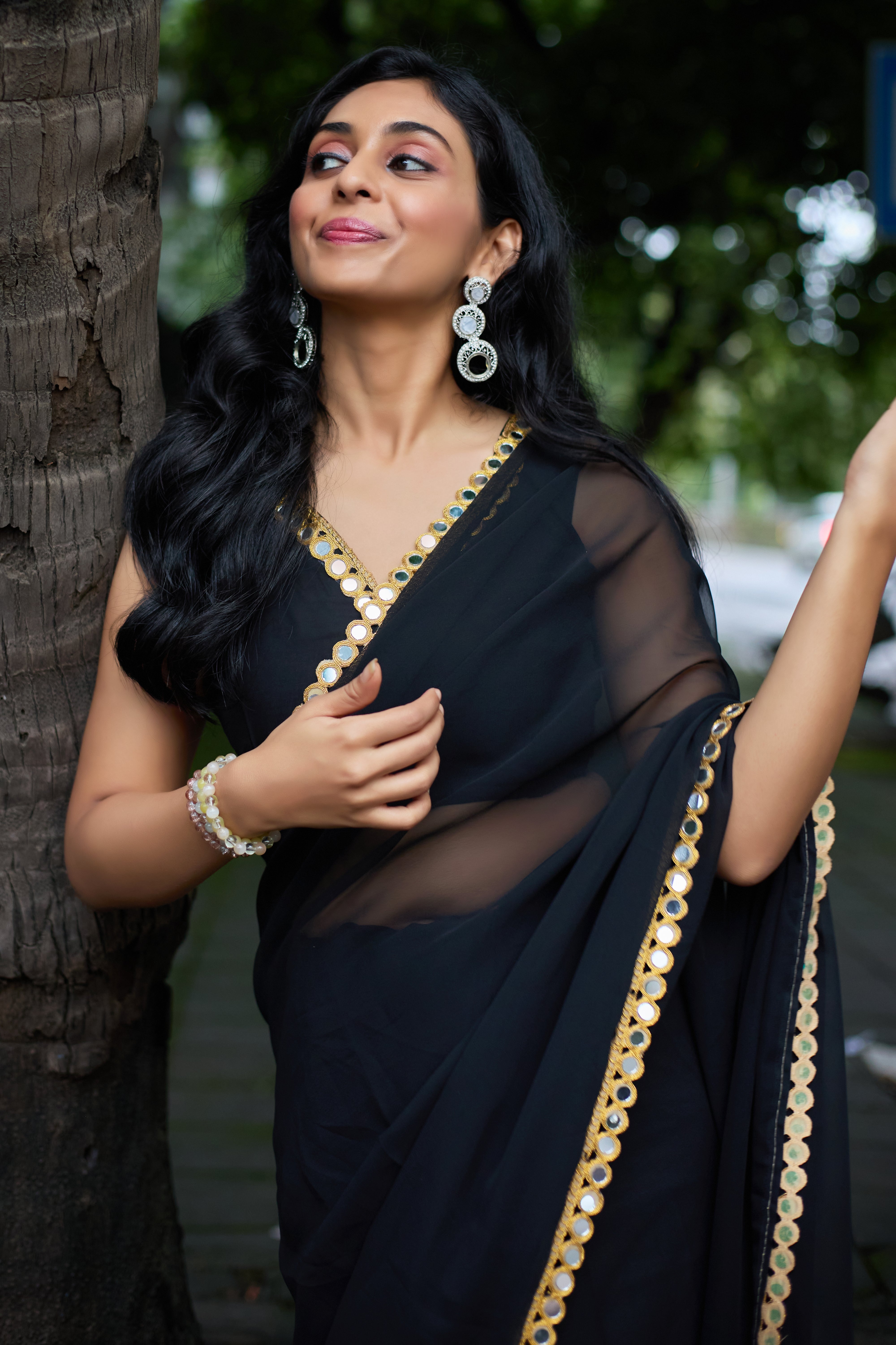 Noir Elegance Saree