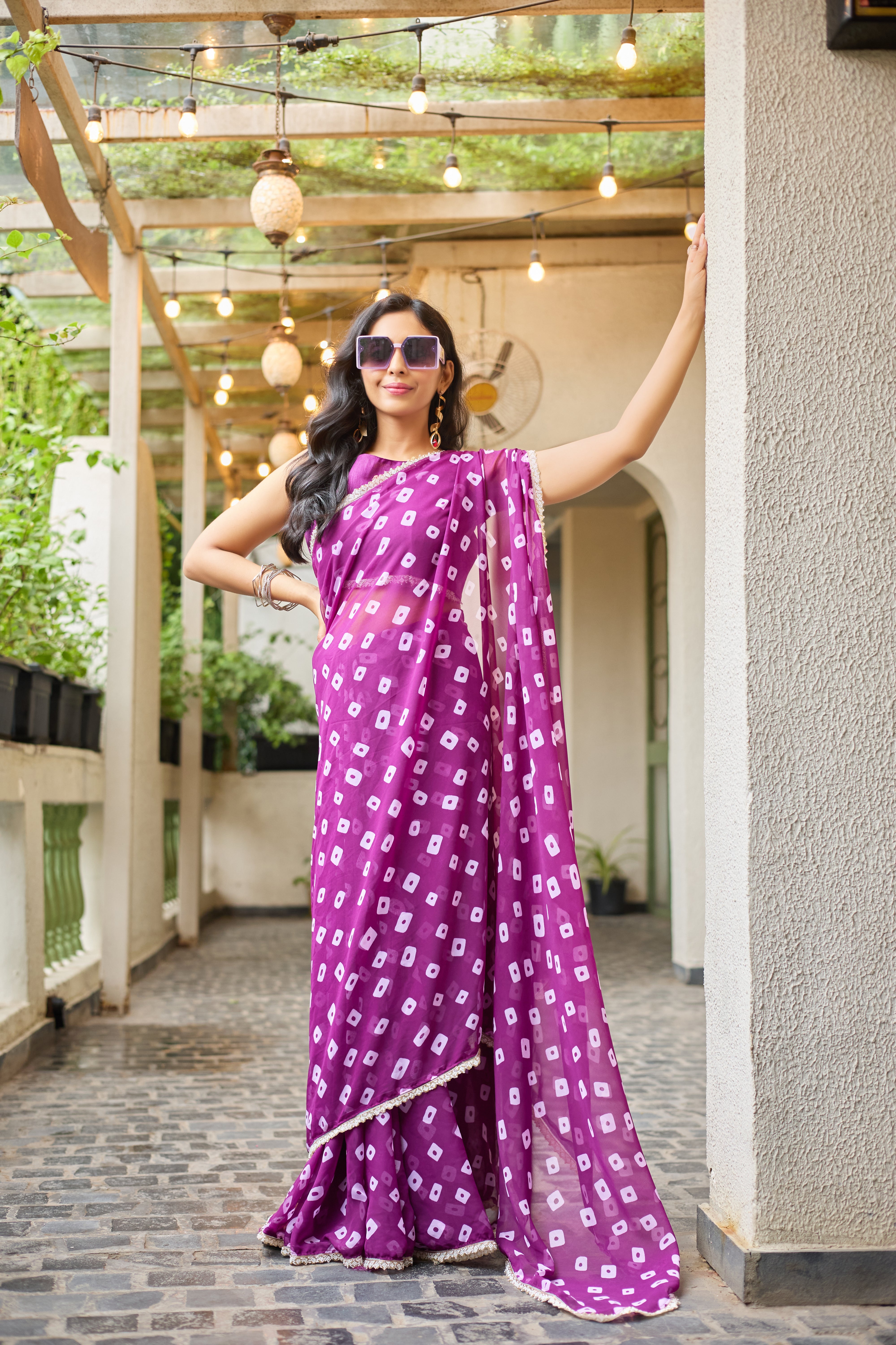 Violet Charm Saree
