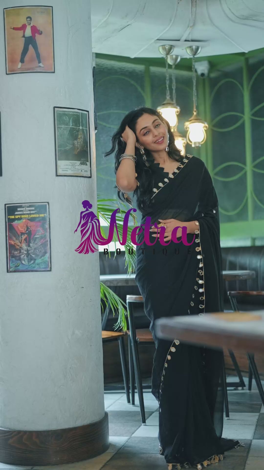 Noir Elegance Saree