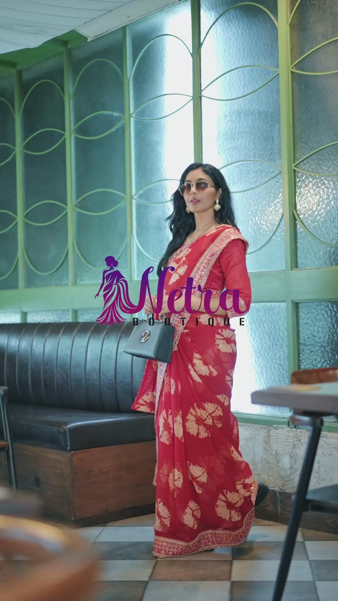 Ruby Radiance Saree