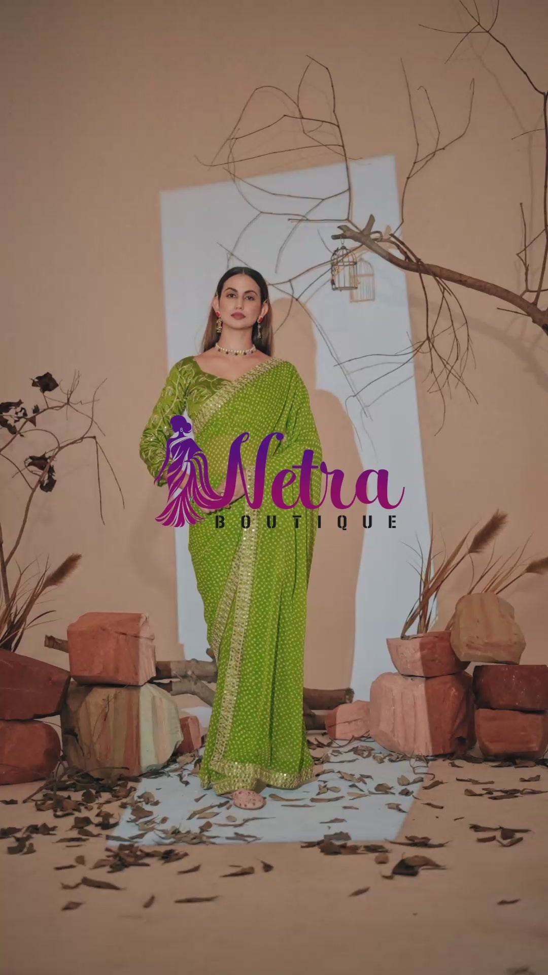 Midnight Elegance Georgette Saree with Golden Embellished Border