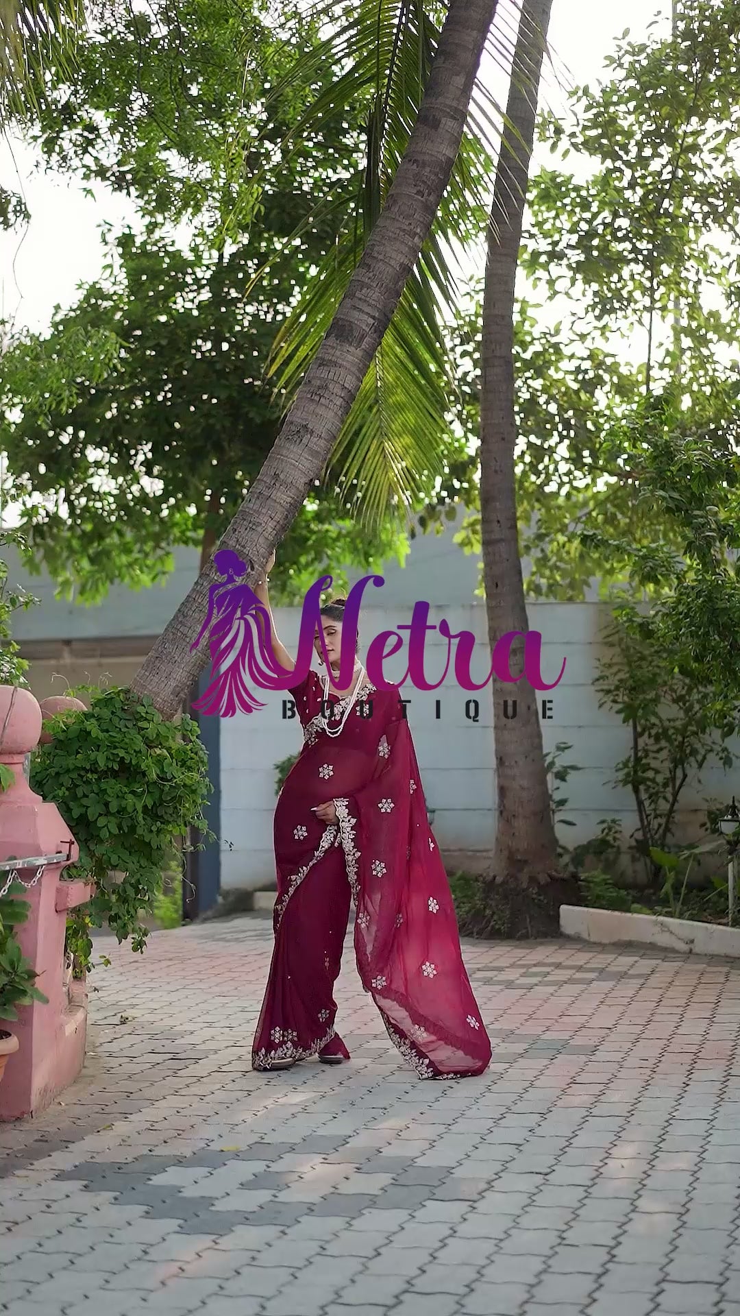 Royal Sapphire Blue Georgette Saree with Silver Embroidered Border