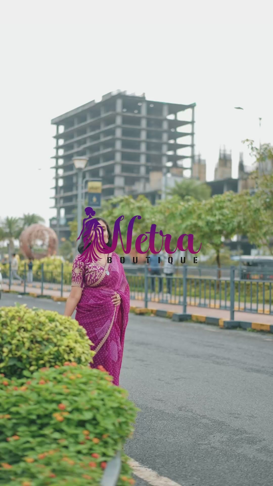 Magenta Radiance Saree