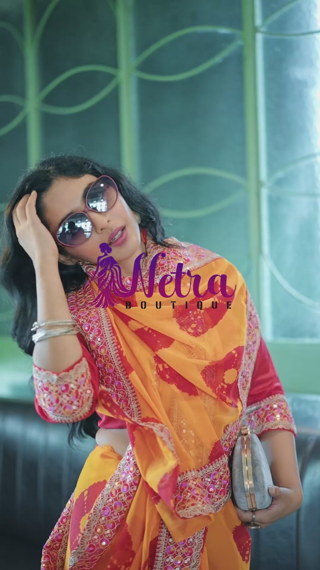 Marigold Blossom Saree